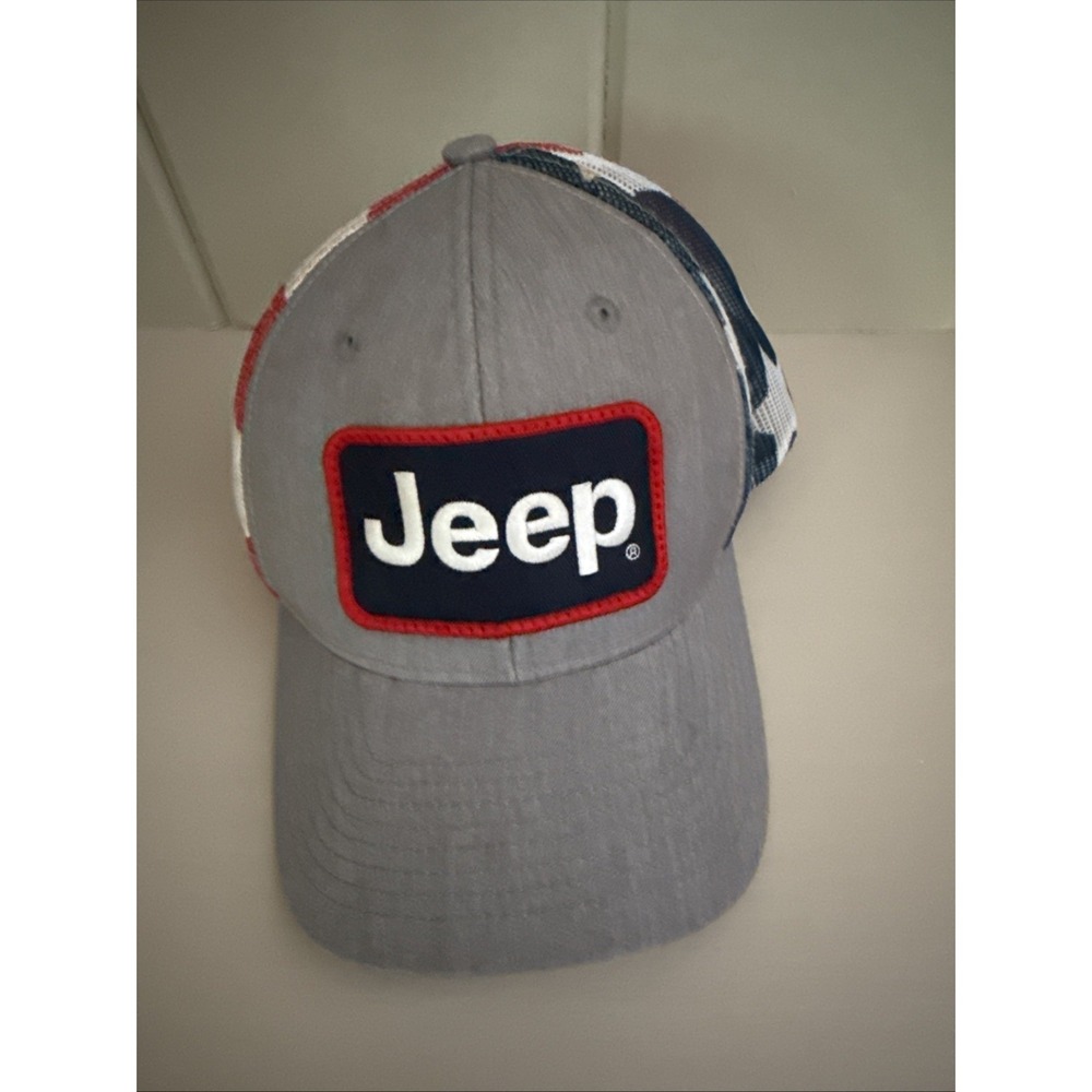 Detroit Shirt Co Official Jeep Hat Stars and Stripes Trucker Hat